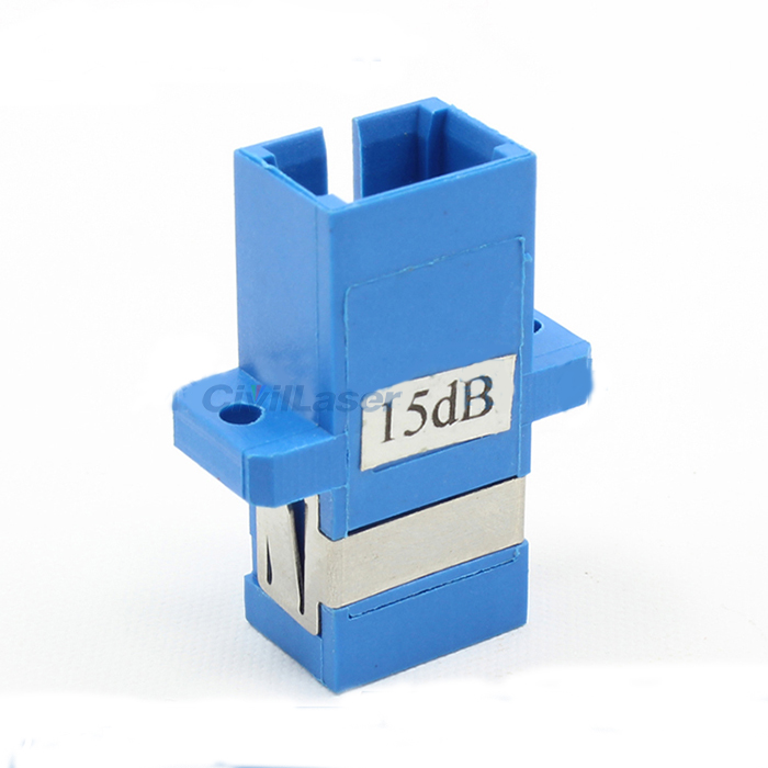 SC Fiber Optic Attenuator Flange Type Adapter Attenuator